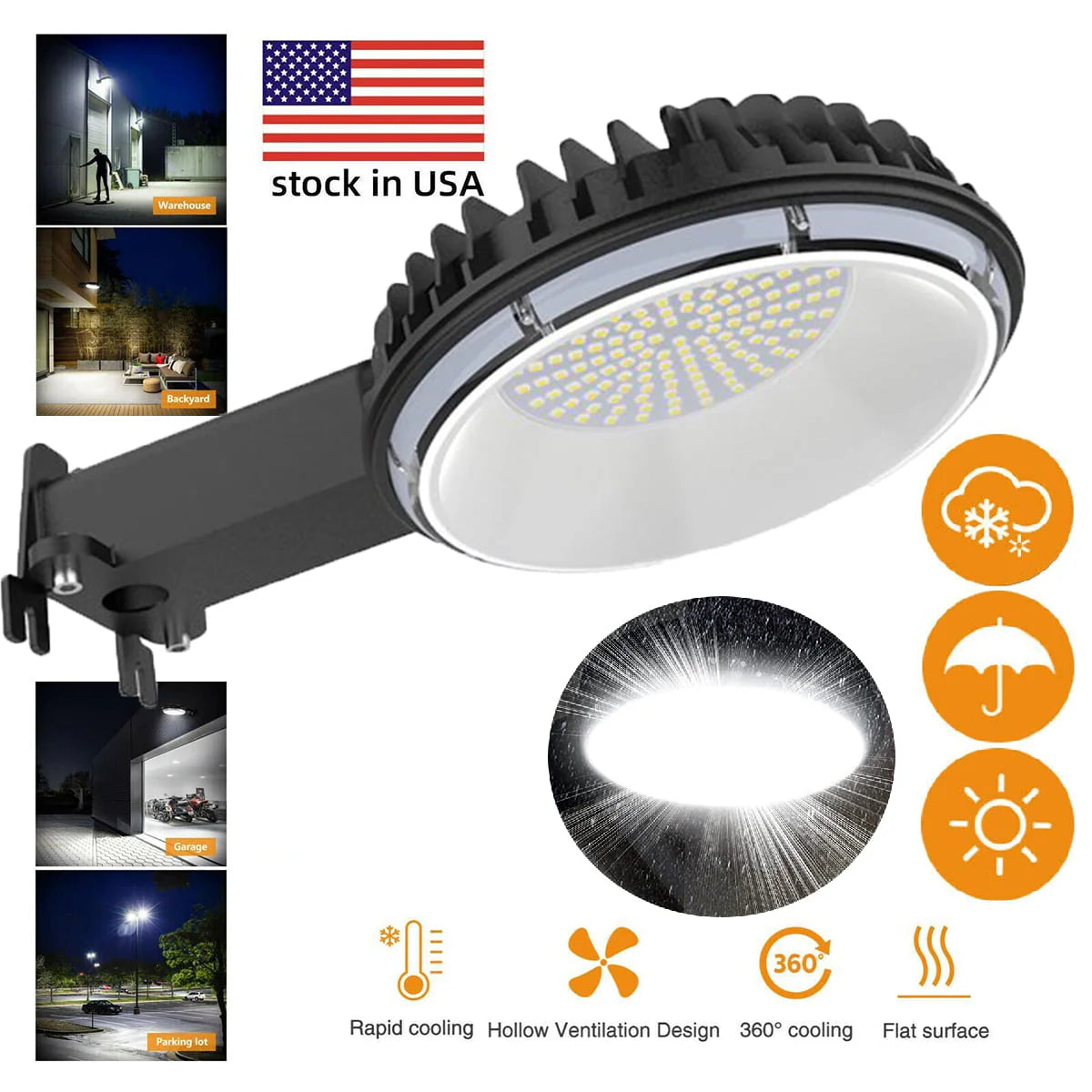 150W 15000LM LED Barn Light Dusk to Dawn Outdoor Security Lighting Waterproof Area Security Lights