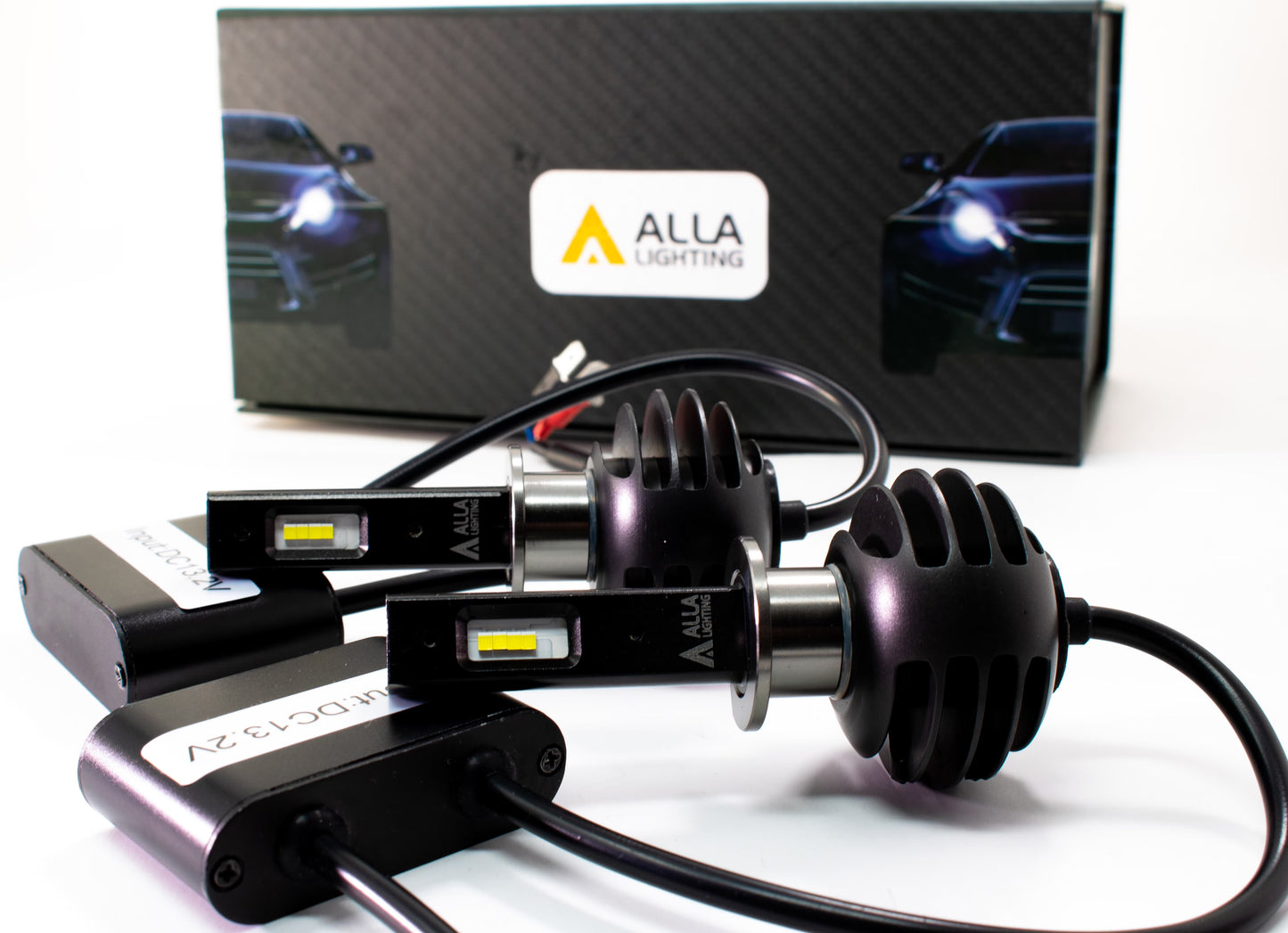 Alla Lighting 8000lm H11 LED Bulbs Extremely Super Bright ELA LED H8 H9 H11 Bulbs Replacement for Cars, Trucks, Motorcycles, 6500K Xenon White