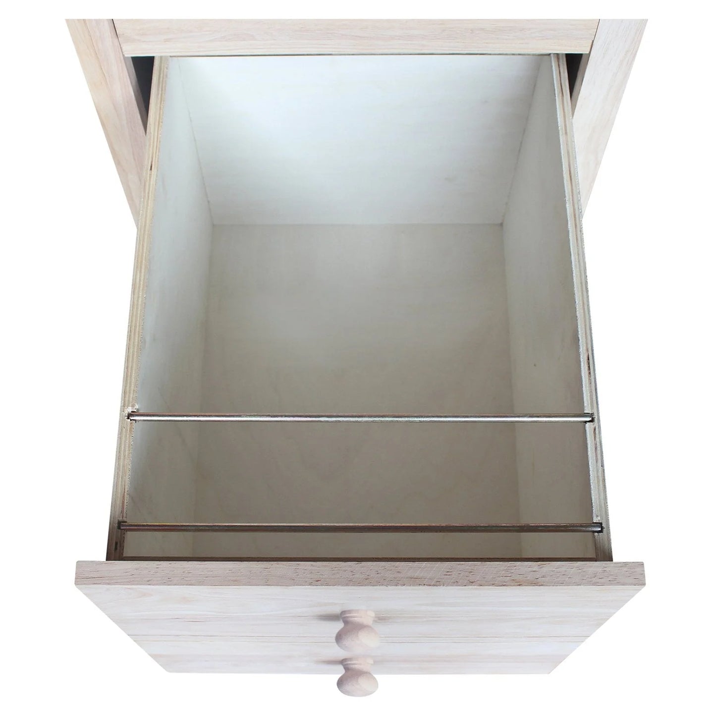 International Concepts 2 Drawer File Cabinet with Wood Hardware