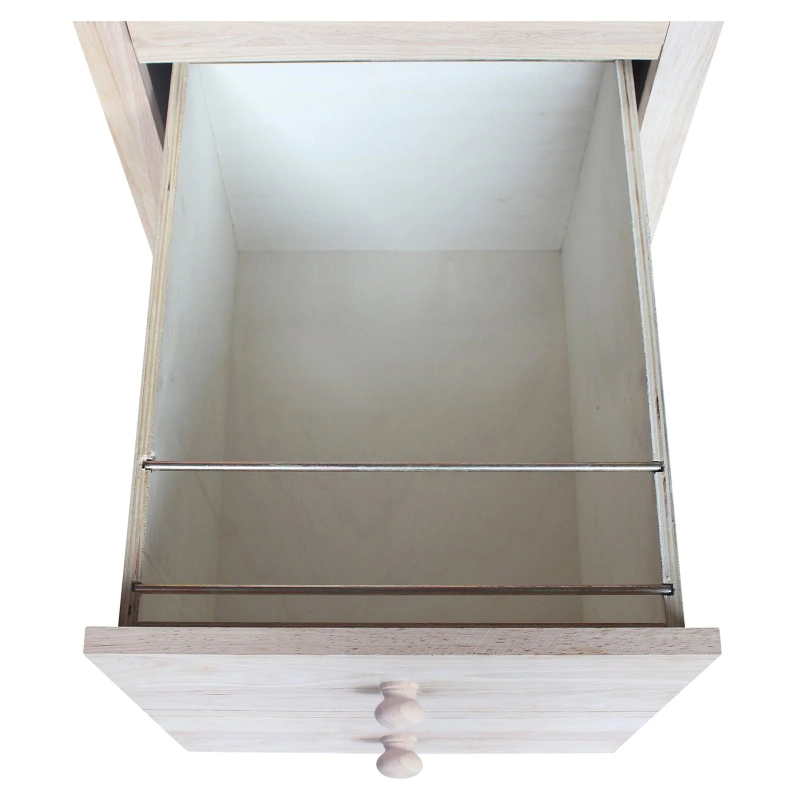 International Concepts 2 Drawer File Cabinet with Wood Hardware