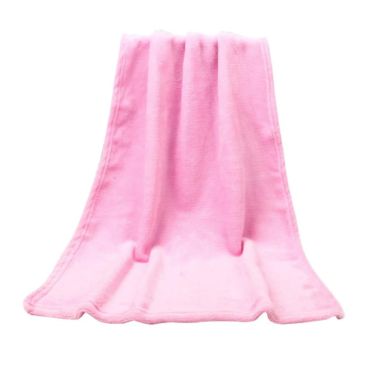Naughtyhood Christmas Home Textiles 50X70CM Fashion Solid Soft Throw Kids Blanket Warm Coral Plaid Blankets Flannel Clearance sale