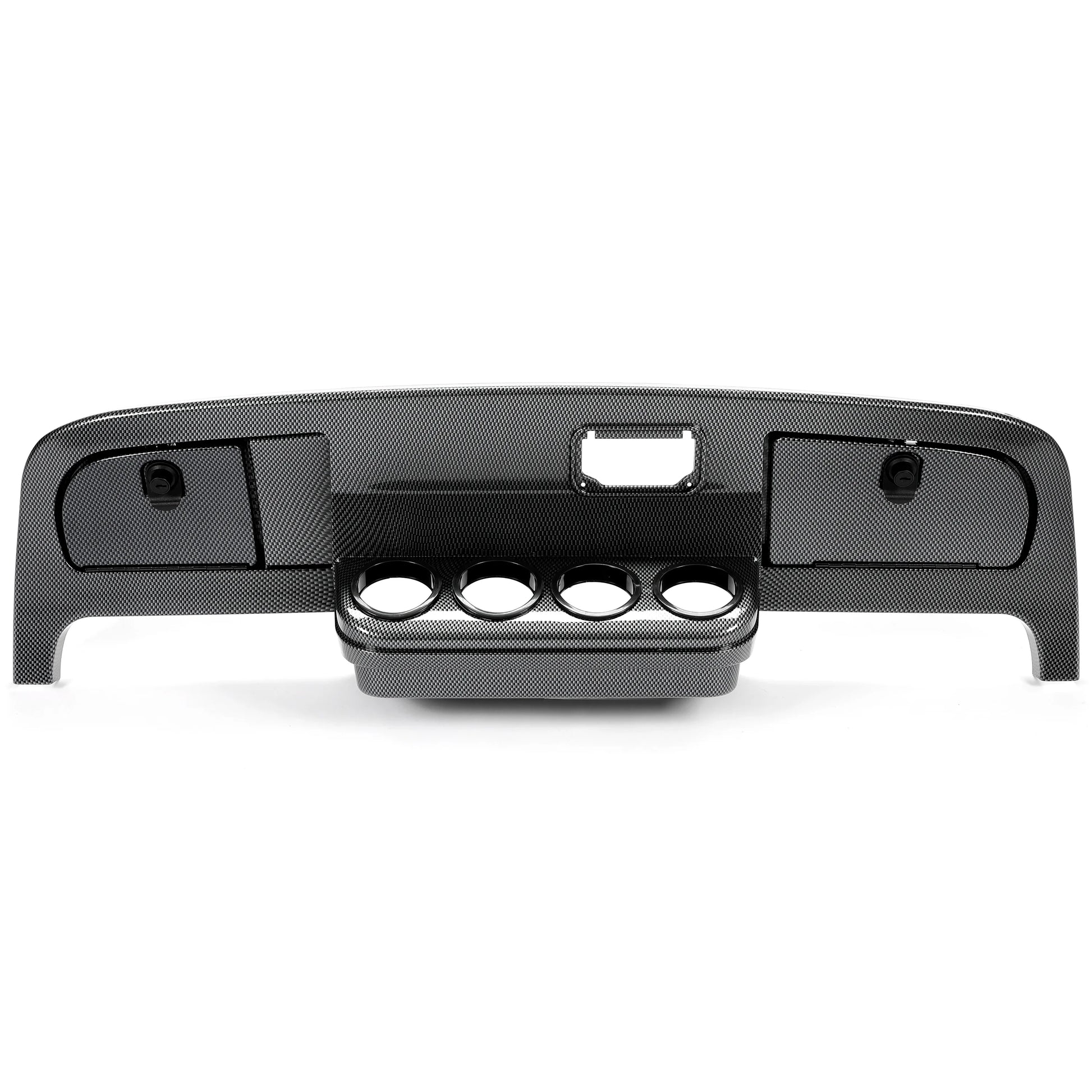 Kojem Golf Cart Dash Assembly for 1994-2013 EZGO TXT Golf Cart Dashboard Dash Kit Carbon Fiber Printing (w/Hardware and Keys)