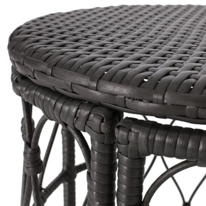 Christopher Knight Home Bruce Outdoor Wicker Coffee Table by Light Brown