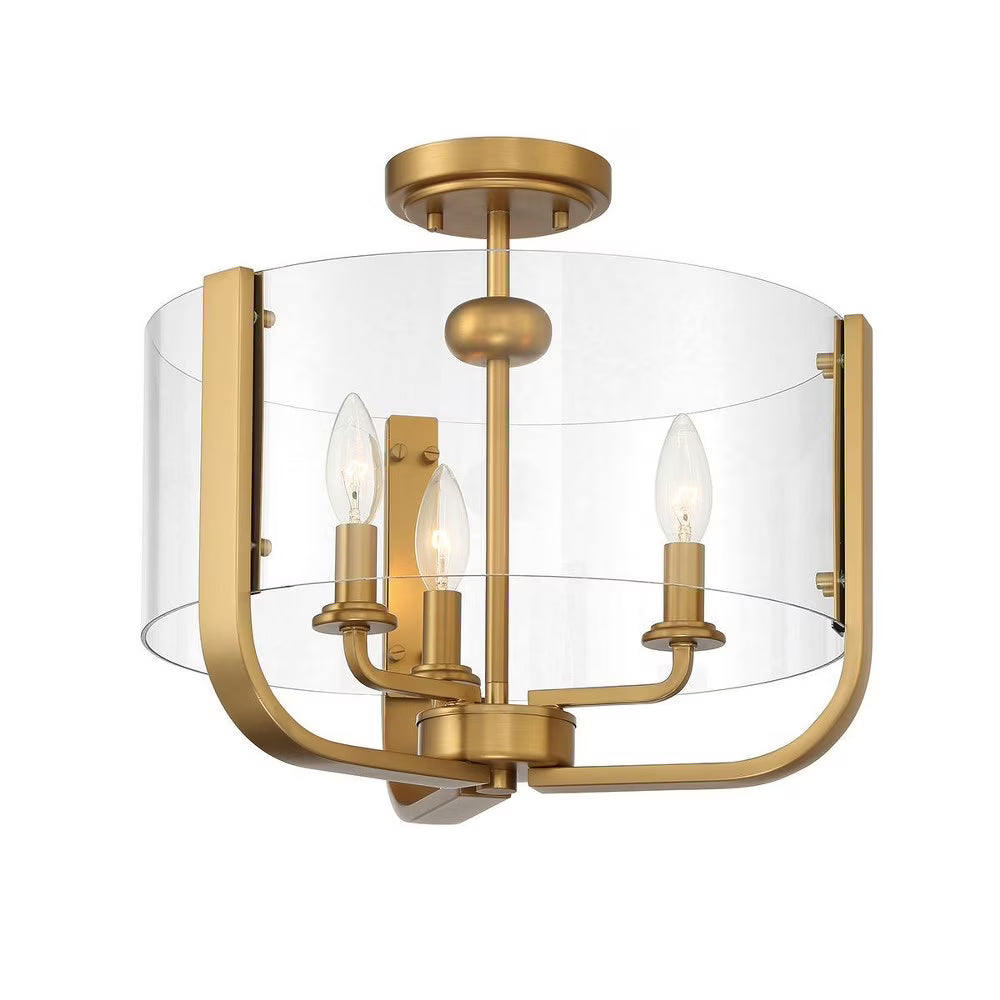 Eurofase Lighting - Campisi - 3 Light Semi-Flush Mount in Transitional Style -