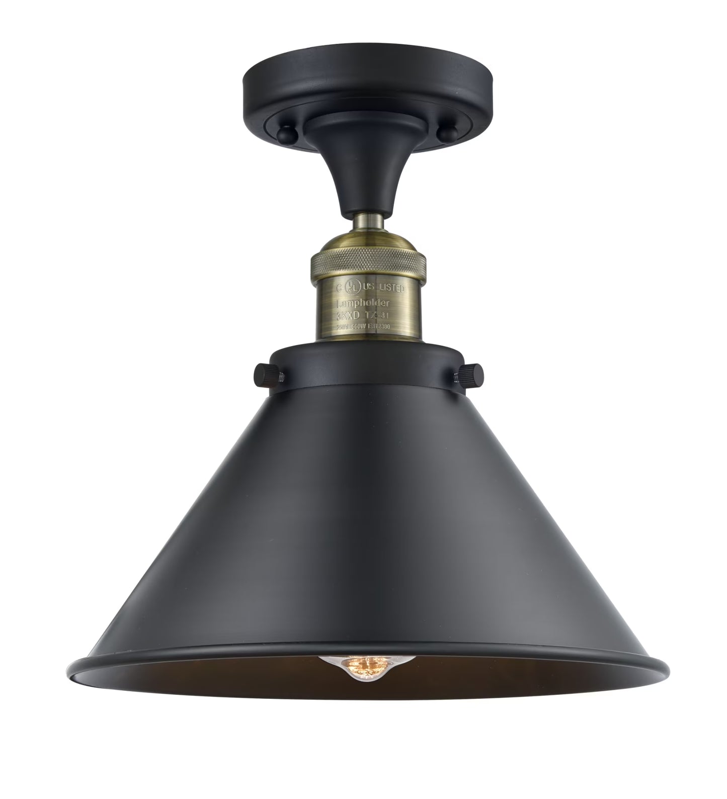 Innovations Lighting 517-1Ch Braircliff Briarcliff 10" Wide Semi-Flush Ceiling Fixture -
