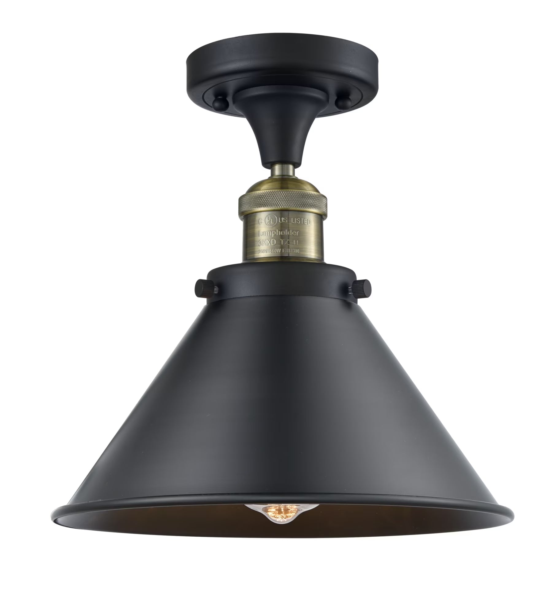 Innovations Lighting 517-1Ch Braircliff Briarcliff 10" Wide Semi-Flush Ceiling Fixture -