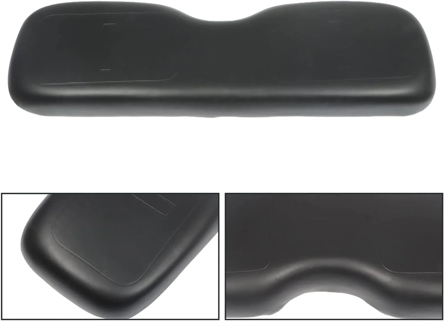 SHZAITOR For EZGO Medalist TXT Golf Cart 1994-2013 Black Front Seat Cushion with Hardware