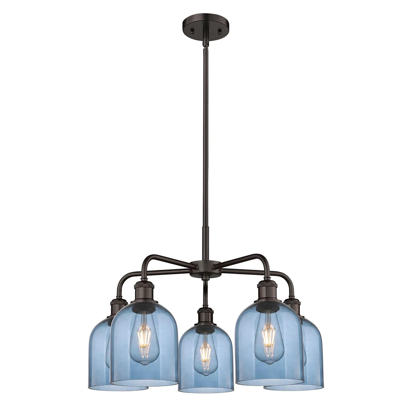 Innovations Lighting - Bella - 5 Light Stem Hung Chandelier In Industrial