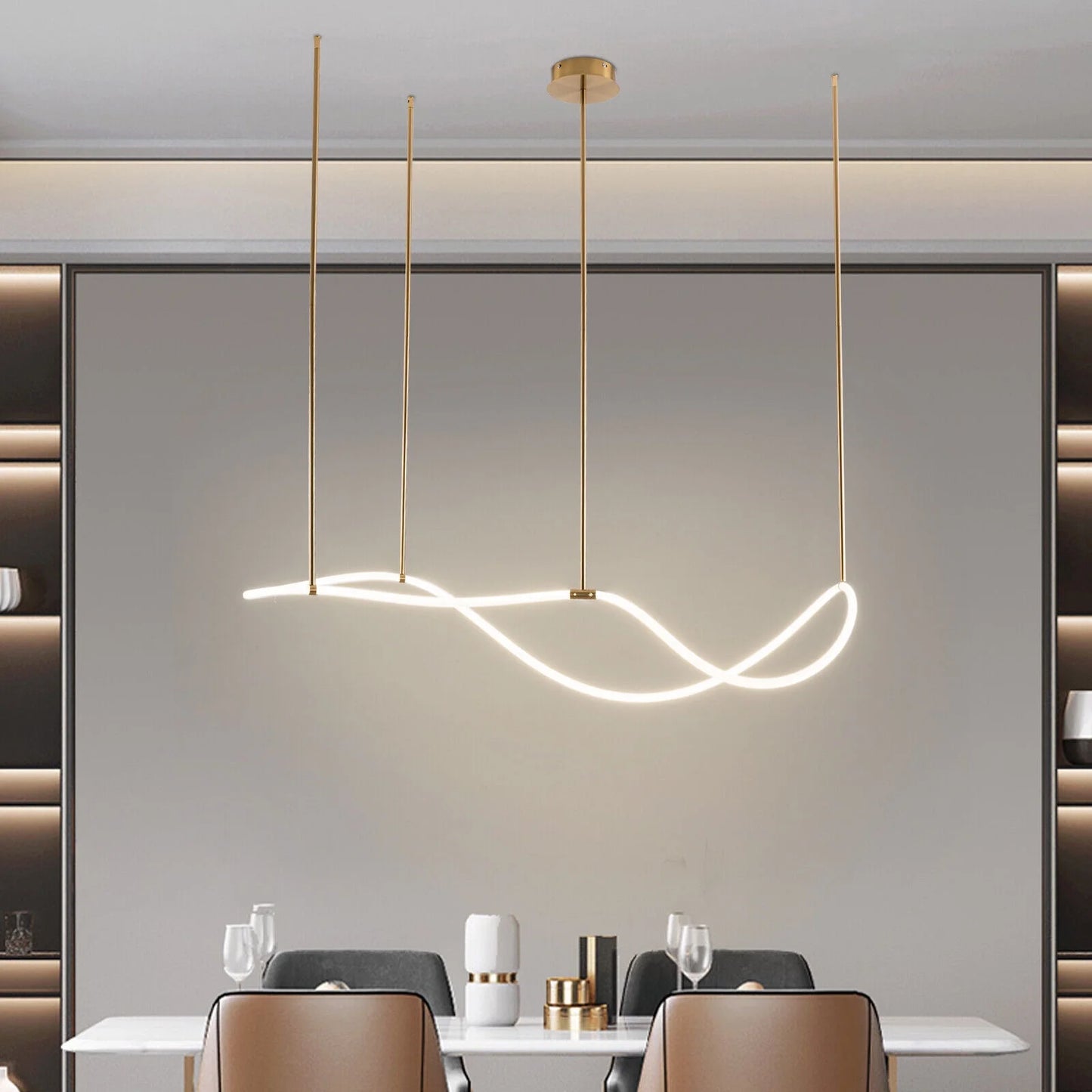4500K 60W Modern Chandelier Hanging Lamp Kitchen Island Lighting Fixture Dining Room Light