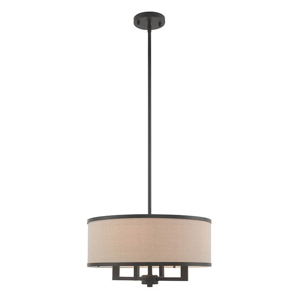 Livex Lighting Park Ridge Chandelier in Hand Painted Antique Gold Leaf
