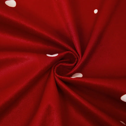 CAROMIO Christmas Curtains for Living Room, Red Velvet Window Curtains 2 Panels Set Room Darkening Curtains, 52 x 63 inches