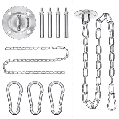 Garpans Hammock Chair Mounting Hardware Hanging Kit Ceiling Suspension Hammock Hook Kit Heavy Duty for Indoor Outdoor Yoga Gym Swing Chair Max 550 Lbs