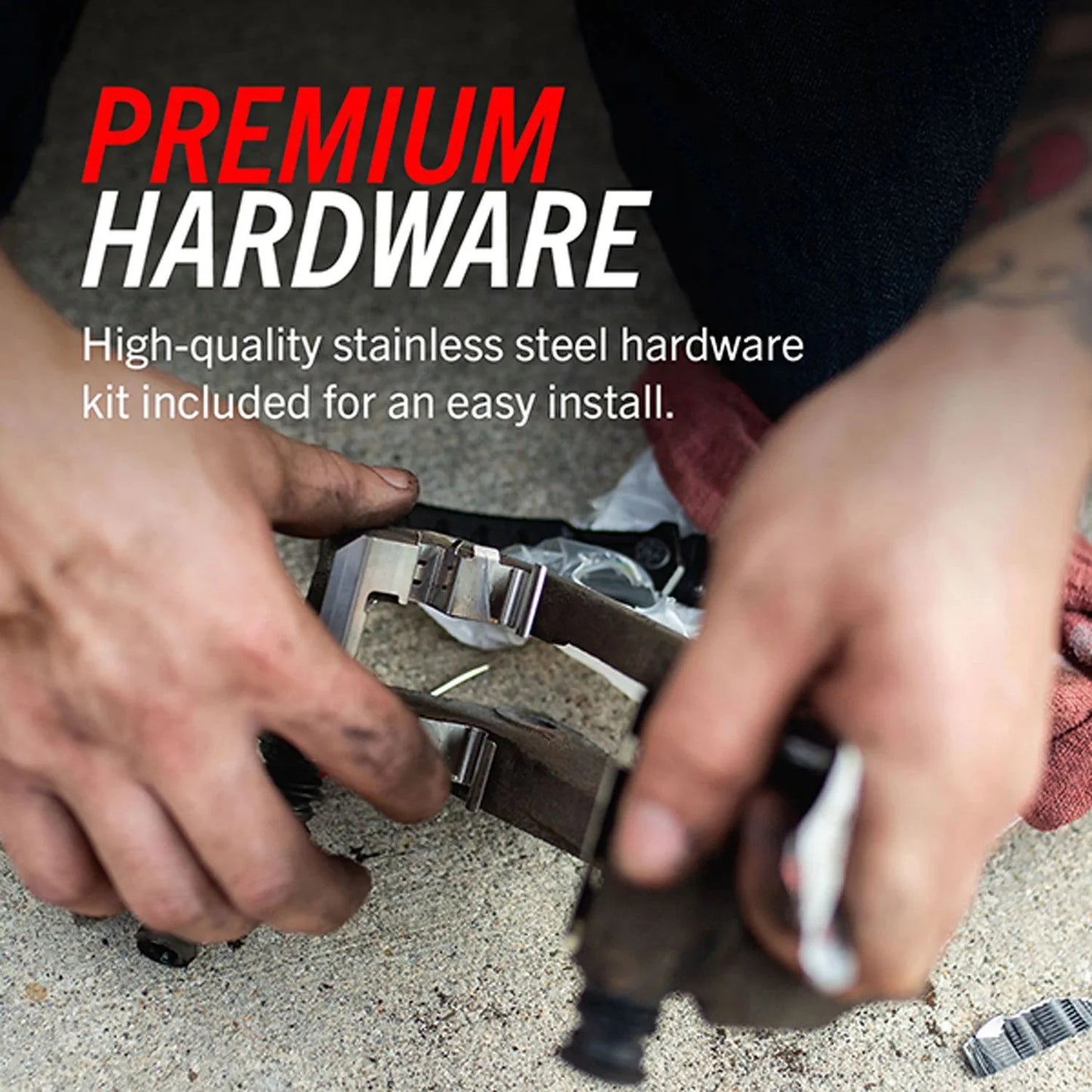 Power Stop Front Z36 Truck and Tow Carbon-Fiber Ceramic Brake Pads with Hardware Z36-2436