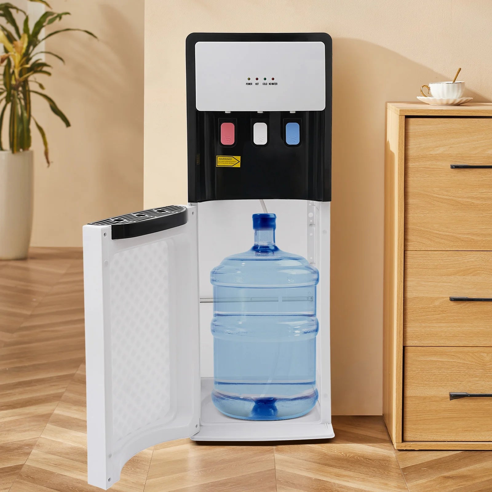 Wildnix Bottom Loading Water Dispenser with Hot and Cold Water, Energy-Saving, 500W Heating, 90W Cooling, Stylish Design for Home and Office