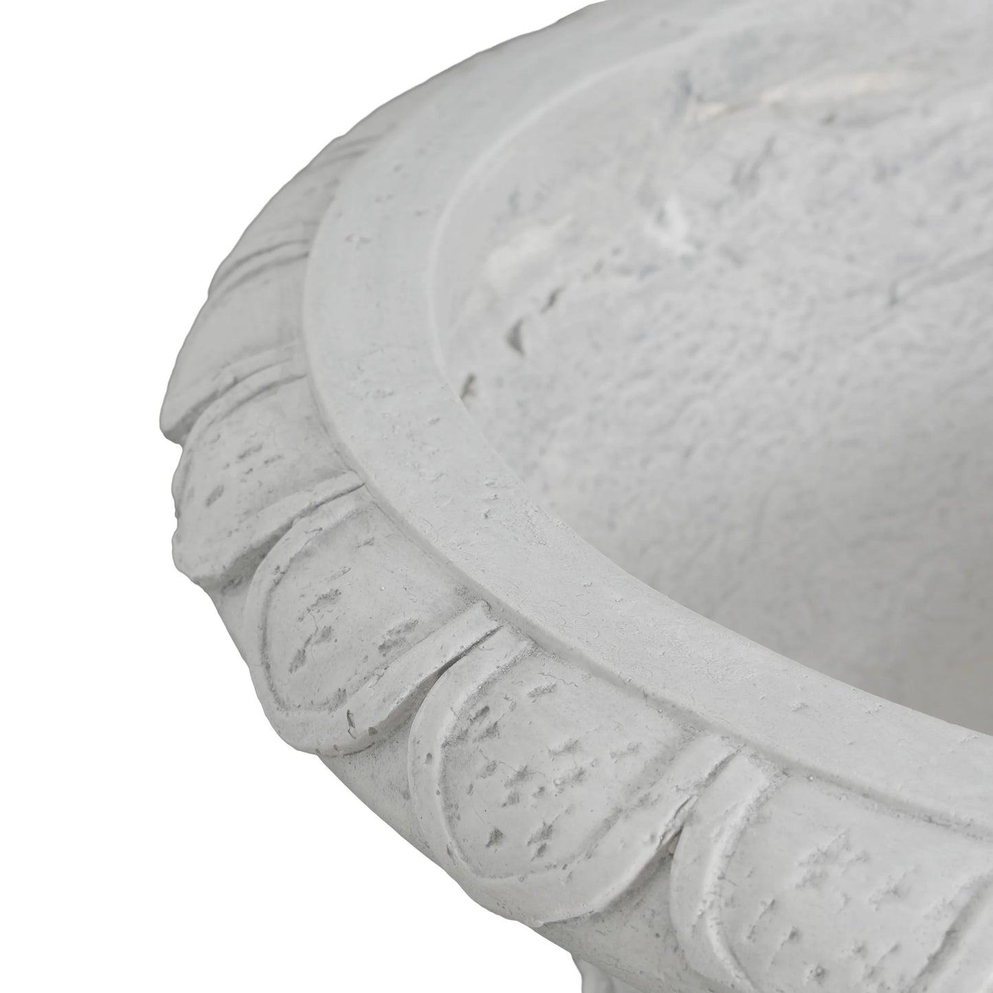 Christopher Knight Home 23.75" MGO Garden Urn Planter with Drainage Hole, Classic Outdoor Pot, Light Gray, Set of 2