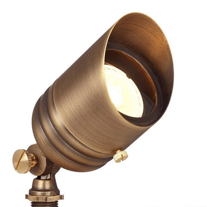 VOLT Brass Landscape Lighting Kit (6 Spotlights, 2 Path Lights)