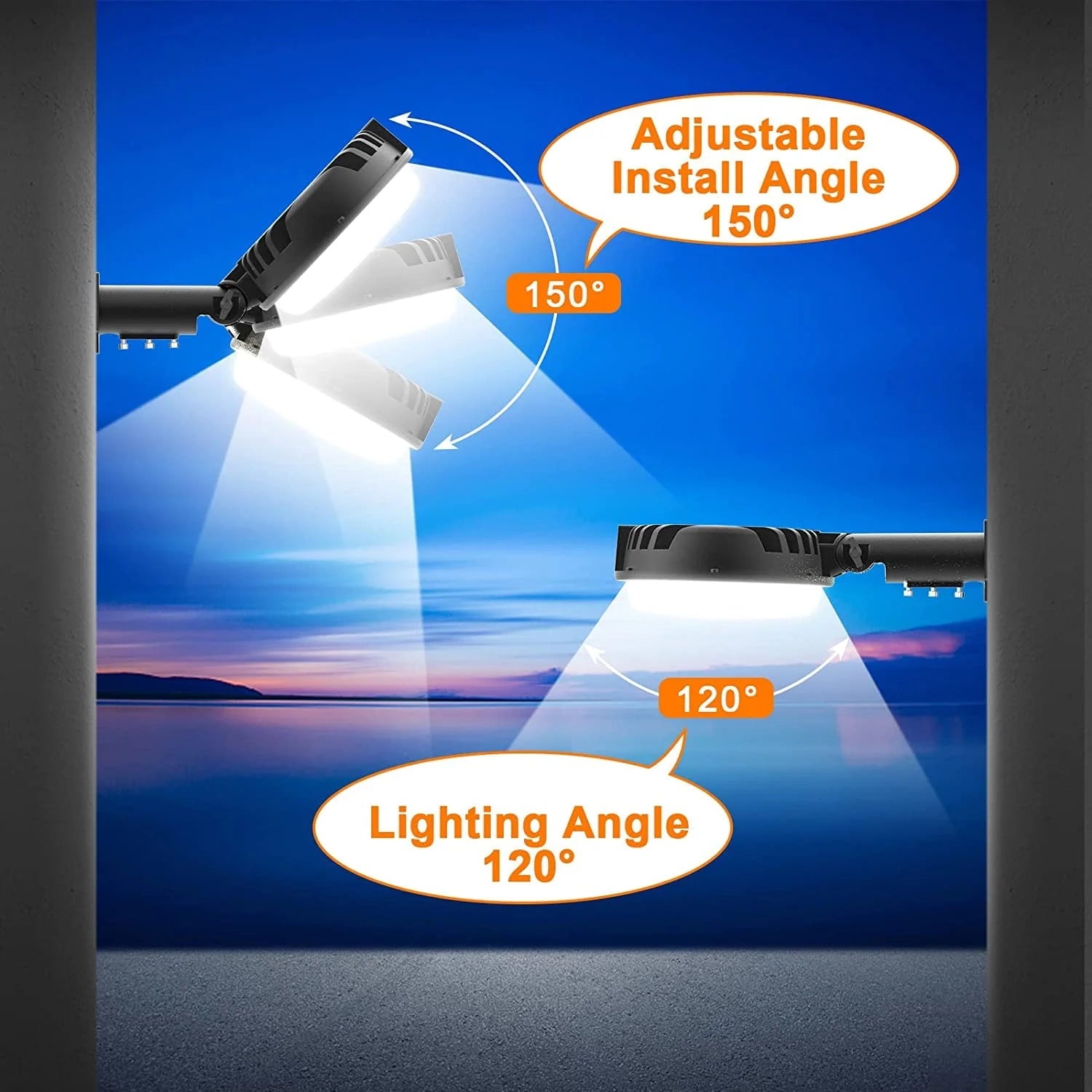 Led Barn Lights 150W Dusk to Dawn Outdoor Lighting Waterproof Outdoor Security Lights for Garage Yard Street Warehouse