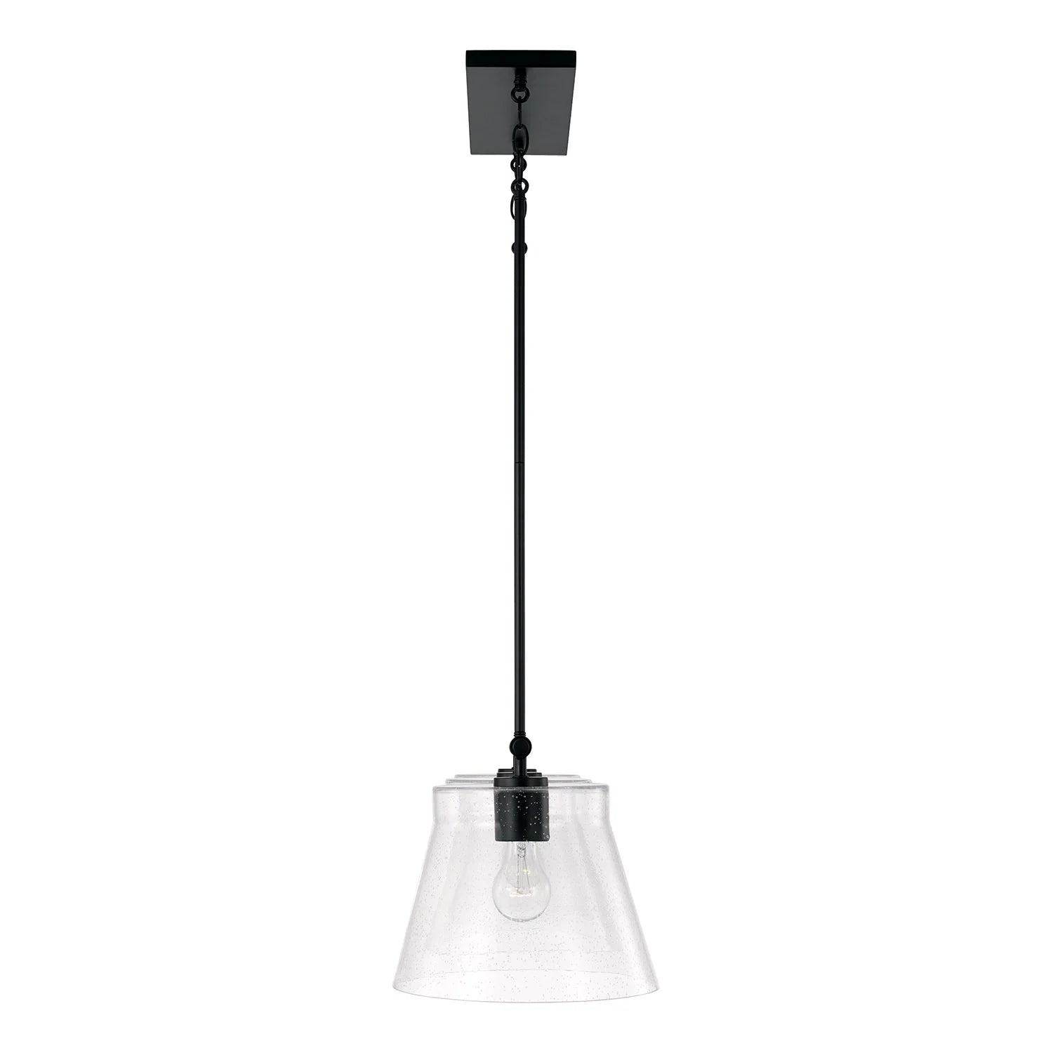 Capital Lighting 846931 Baker 3 Light 45" Wide Linear Chandelier - Black