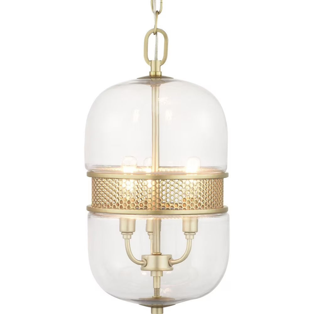 P500156-015-Progress Lighting-Cayce - Pendants Light - 3 Light - Globe Shade in Bohemian and Luxe and Mid-Century Modern style - 9 Inches wide by