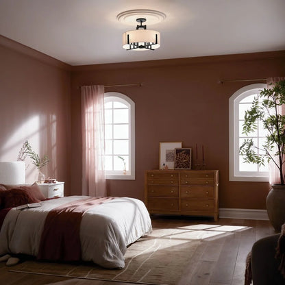 Kichler Lighting - Malen - 8 Light Semi-Flush Mount-14.5 Inches Tall and 20