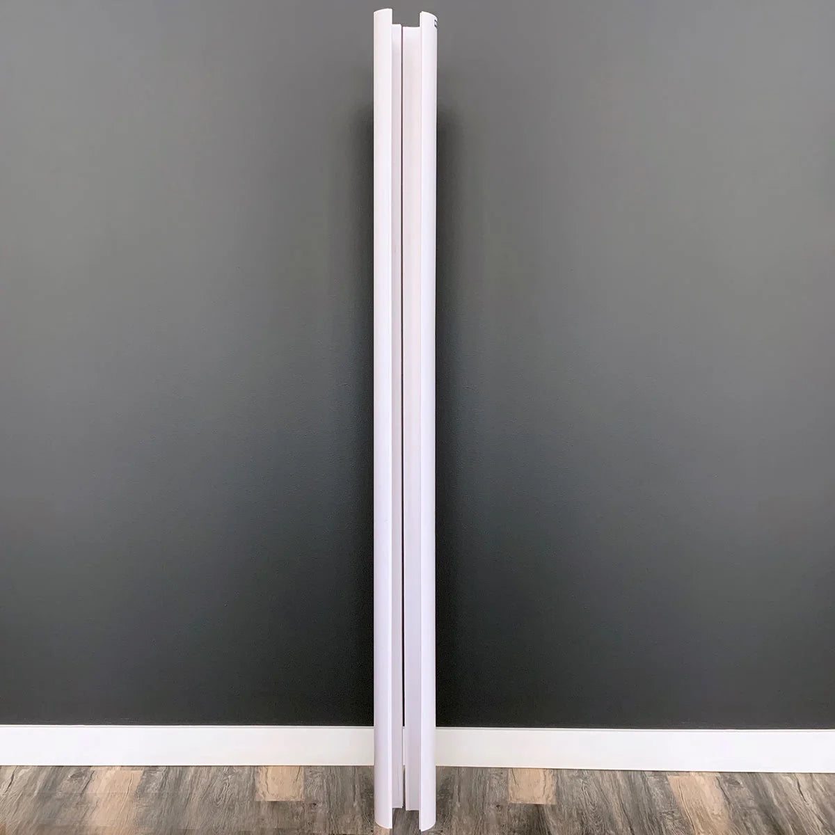 5" x 94" PVC Lally Column Cover with Standard Cap & Base (Wraps round columns up to 4" in diameter)