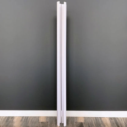 5" x 94" PVC Lally Column Cover with Standard Cap & Base (Wraps round columns up to 4" in diameter)