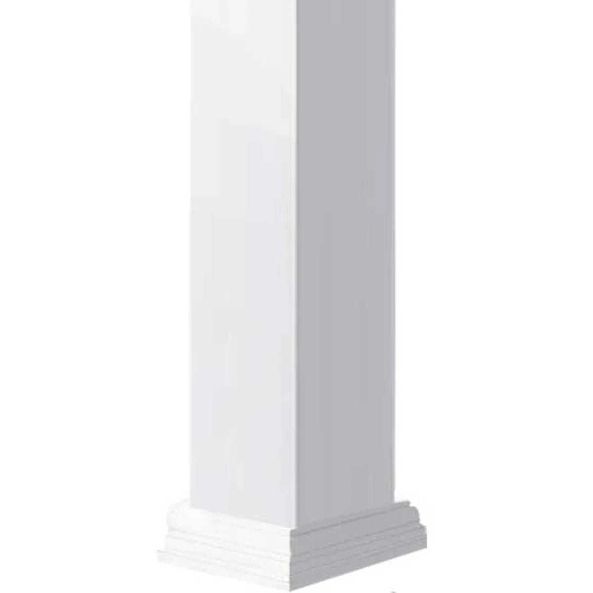 Ekena Millwork 08"W x 06'H Craftsman Classic Square Non-Tapered, Smooth Column, Prairie Capital & Prairie Base