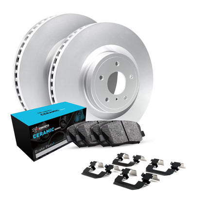 R1 Concepts Rear Brakes and Rotors Kit |Rear Brake Pads| Brake Rotors and Pads| Ceramic Brake Pads and Rotors |Hardware Kit WDWH1-59046
