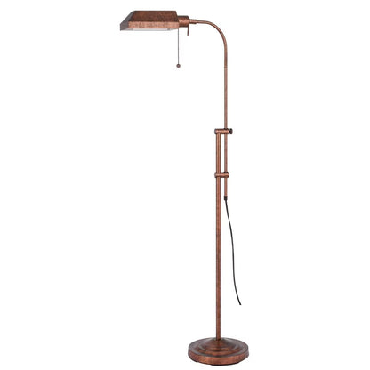 Cal Lighting Pharmacy 10" Durable Metal Floor Lamp in Dark Bronze