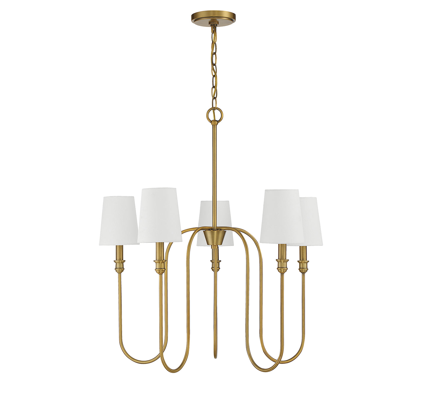 Trade Winds Lighting 5-Light Chandelier In Aged Iron