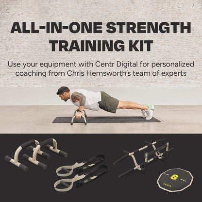 Centr By Chris Hemsworth Strength Training Kit, Home Workout Equipment, 6 Piece Set + 3-Month Membership
