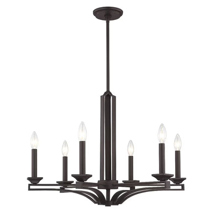 Livex Lighting Trumbull 6 Light Chandelier in Antique Brass