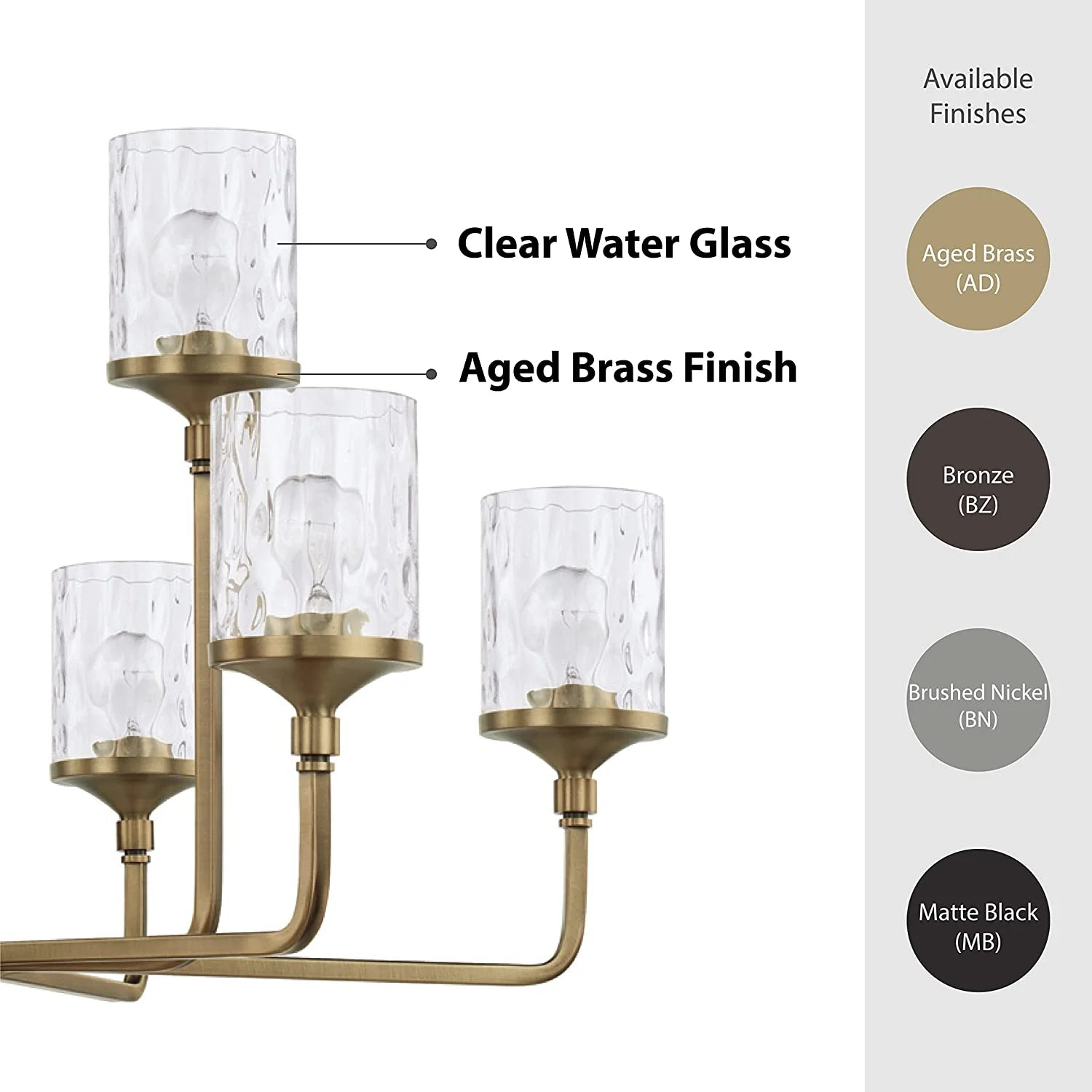 Capital Lighting 428891-451 Colton 9 Light 38" Wide Chandelier - Brass