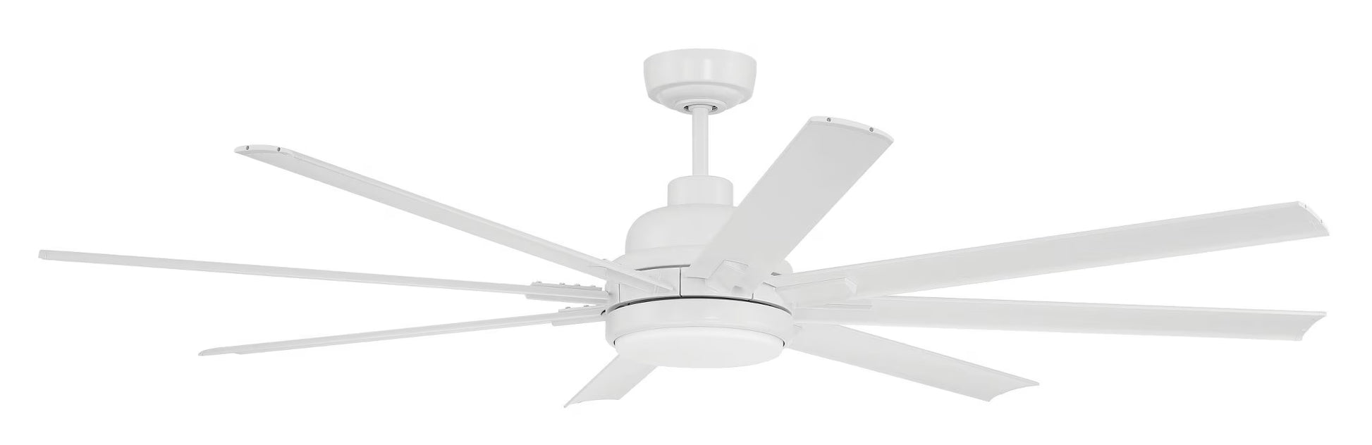 RSH65PN8-Craftmade Lighting-Rush - 8 Blade Ceiling Fan with Light Kit-15.04 Inches Tall and 65 Inches Wide-Painted Nickel Finish