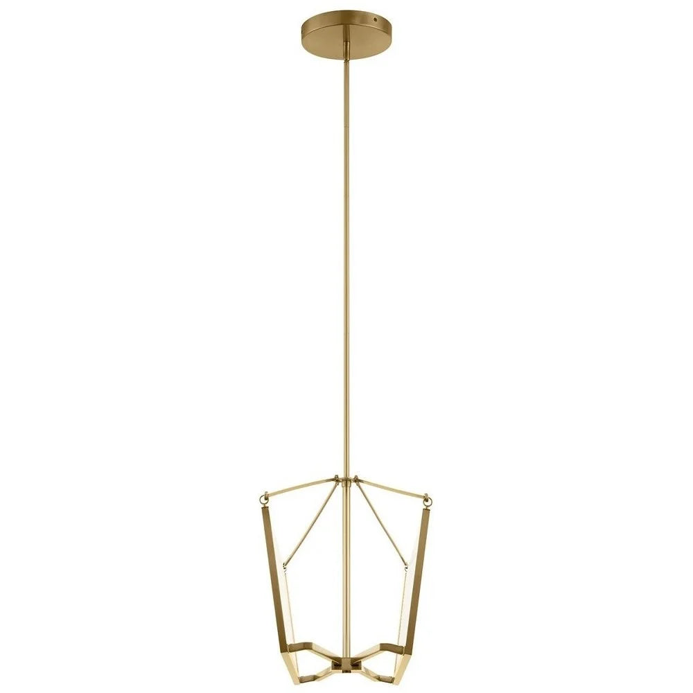 52293CGLED-Kichler Lighting-Calters - 50W LED Linear Chandelier - with Contemporary inspirations - 14.5 inches tall by 38 inches wide-Champagne Gold