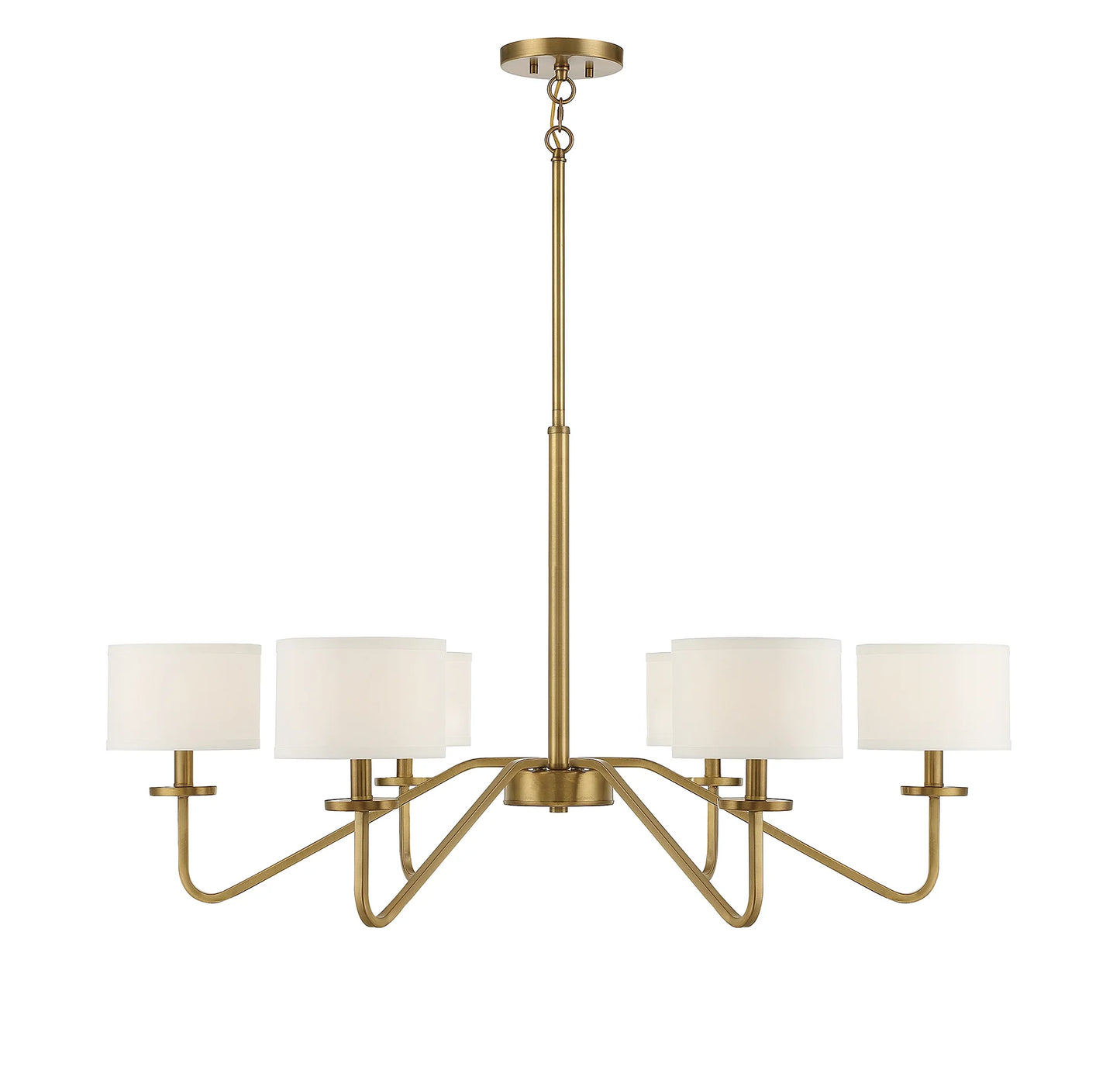 Trade Winds Lighting 6-Light Chandelier In Matte Black