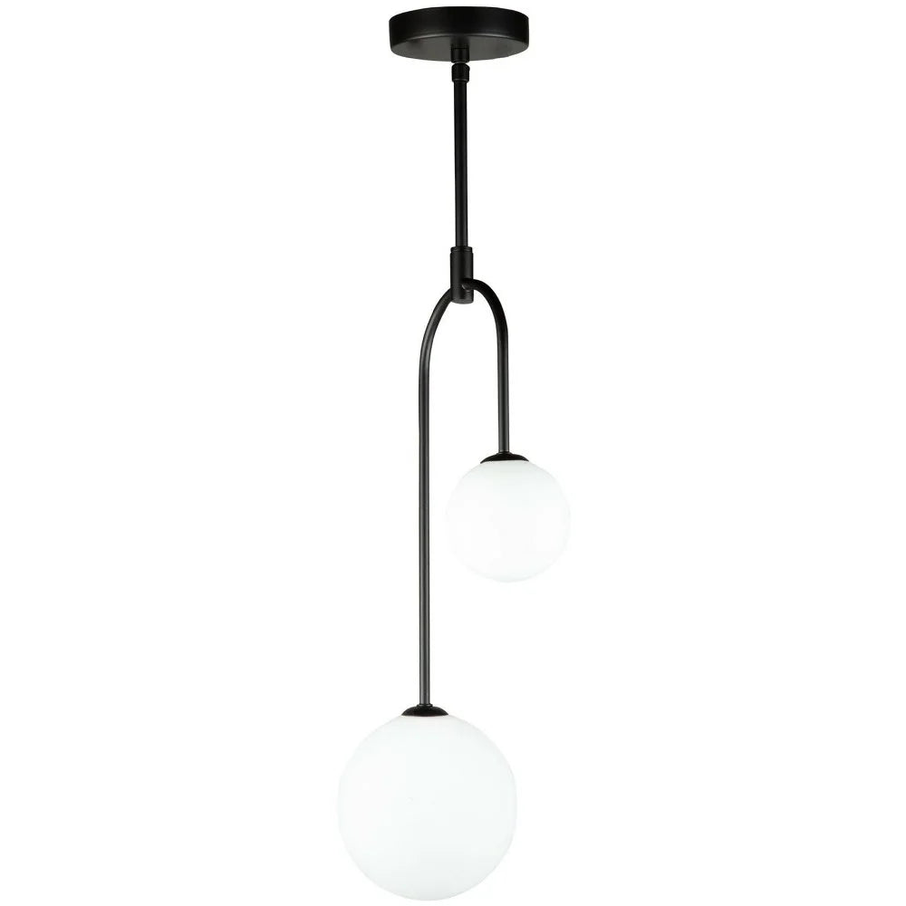 Artcraft Lighting Comet 2 Light Pendant - Semi Matte Black
