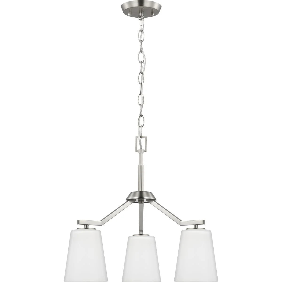 Progress Lighting - Vertex - 3 Light Convertible Chandelier In Contemporary