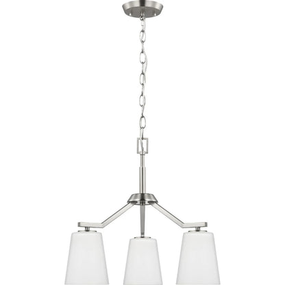 Progress Lighting - Vertex - 3 Light Convertible Chandelier In Contemporary