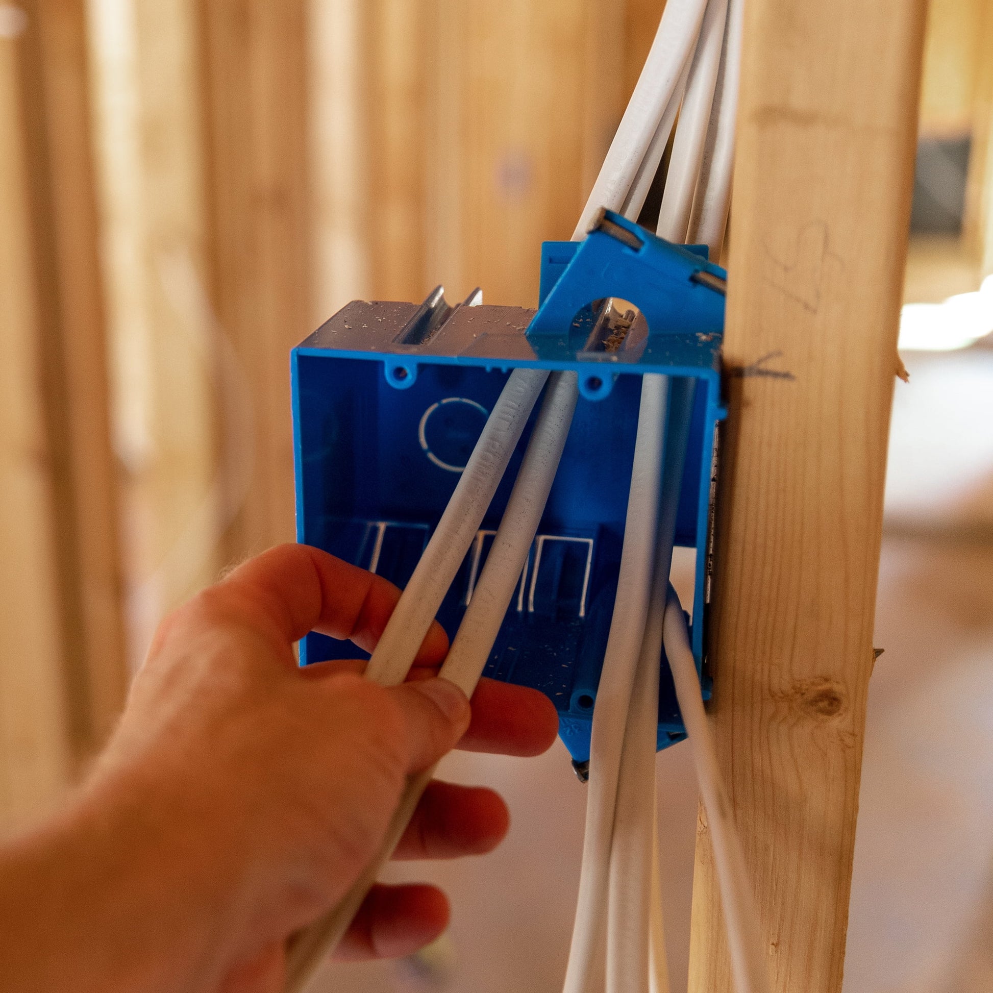 Maxxima 100 Ft. 14/2 White NM-B Solid Copper W/G Electrical Wire, Non Metallic Cable, Outlets & Switches