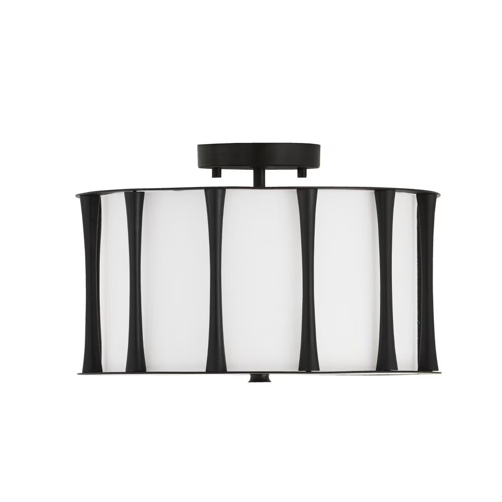 Capital Lighting - Bodie - 3 Light Semi-Flush Mount In Vintage Style-9 Inches