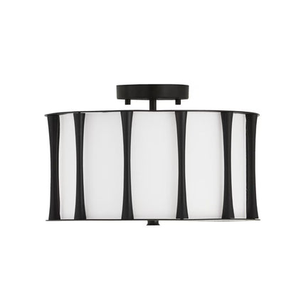 Capital Lighting - Bodie - 3 Light Semi-Flush Mount In Vintage Style-9 Inches