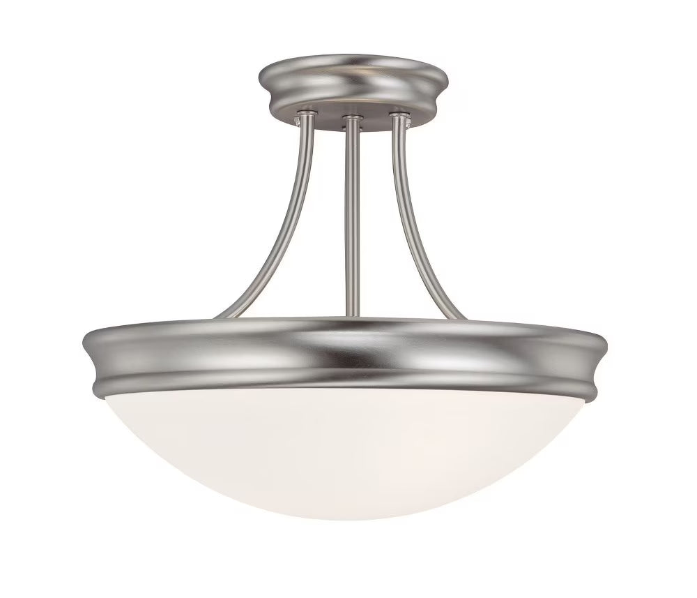 14 Inch 3 Light Semi-Flush Mount In Traditional Style 14 High By 11.75 Wide-Oil Rubbed Bronze Finish Capital Lighting 2037Or