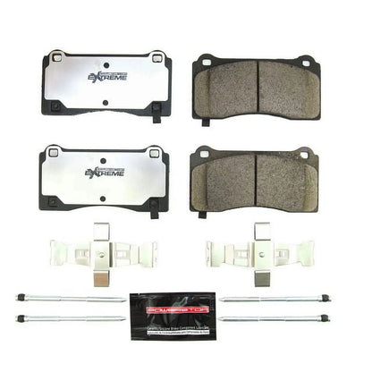Power Stop Front Z26 Street Warrior Carbon-Fiber Ceramic Brake Pads with Hardware Z26-2195