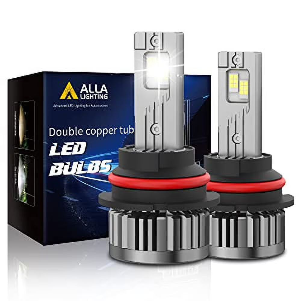 Alla Lighting H11 and 9005 Combo High Beam, Low Beam Headlights, 6000K-6500K Xenon White 9005 H11 LED Bulbs HB3 9005LL 9005XS 9005L+ H8 H8LL