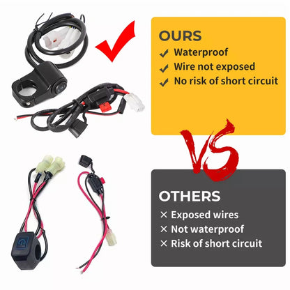 [2025 Upgraded] LED Headlight Light Bar Lighting Kit for Yamaha/Honda Dirt Bike, High Lumens Waterproof Shockproof, Night Riding Safety Enhanced