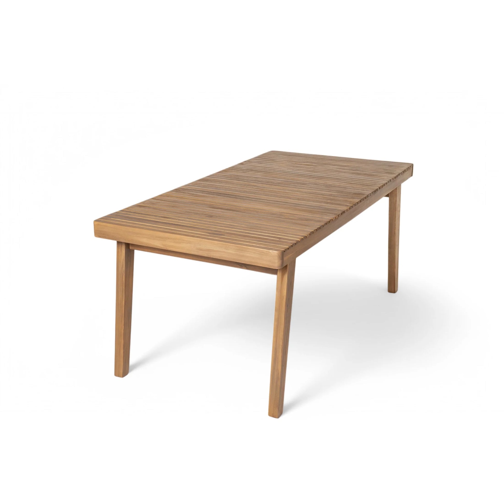 Christopher Knight Home 69" Outdoor Dining Table, Wood Rectangular Patio Table with Slatted Top, Natural