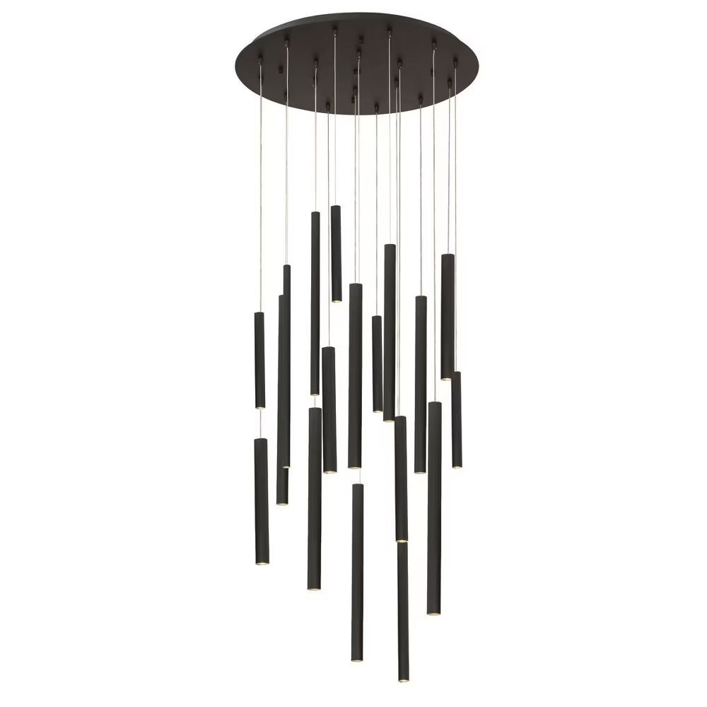 Chandelier 18 Light-Antique Brass Gold Finish Eurofase Lighting 31445-038