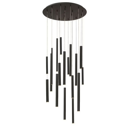 Chandelier 18 Light-Antique Brass Gold Finish Eurofase Lighting 31445-038