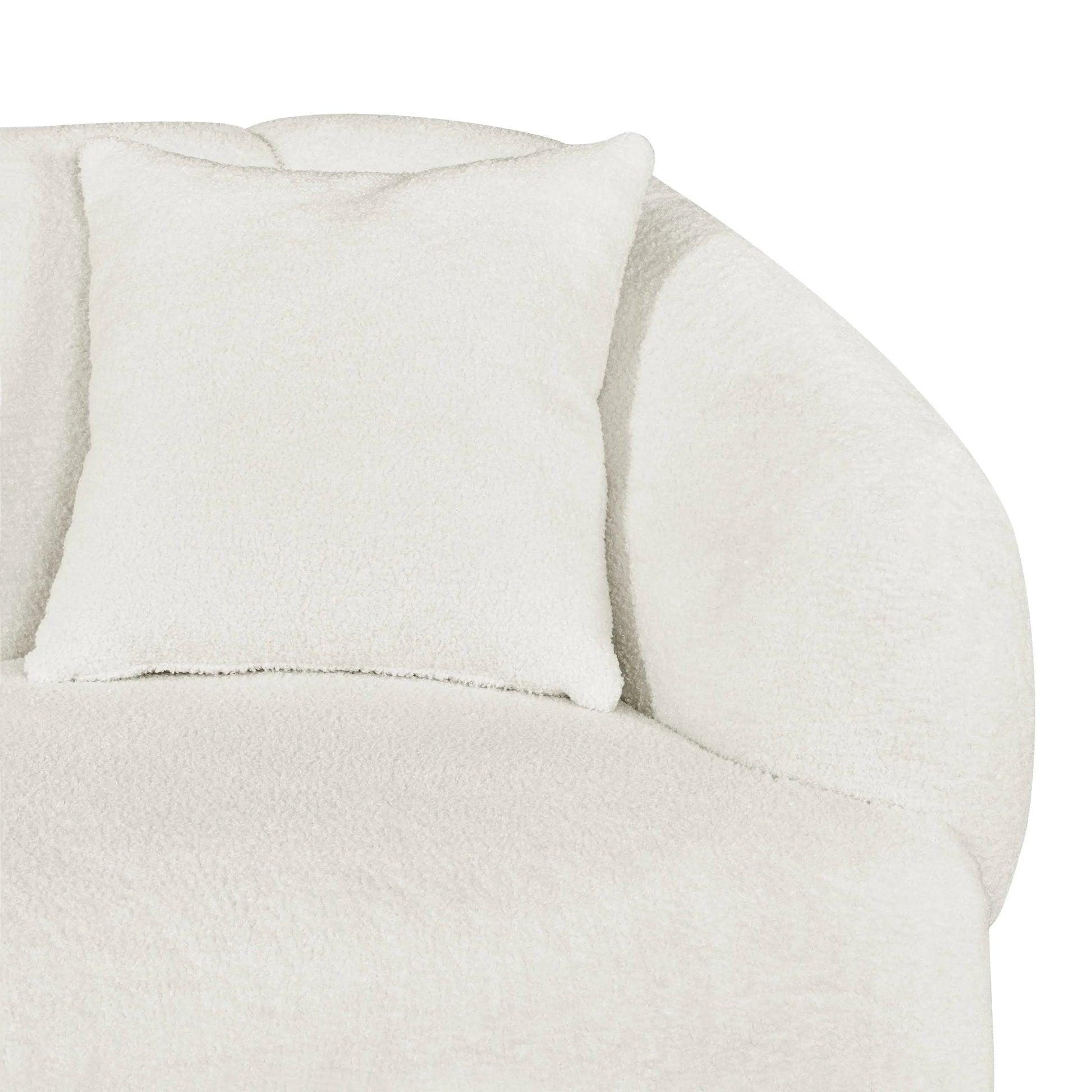 Christopher Knight Home 98.5" Curved Contemporary 3-Seat Sofa with Upholstered Plush Seating, Beige